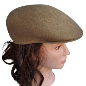 Warwick London Camel wool Vintage  cabbie hat 6.75